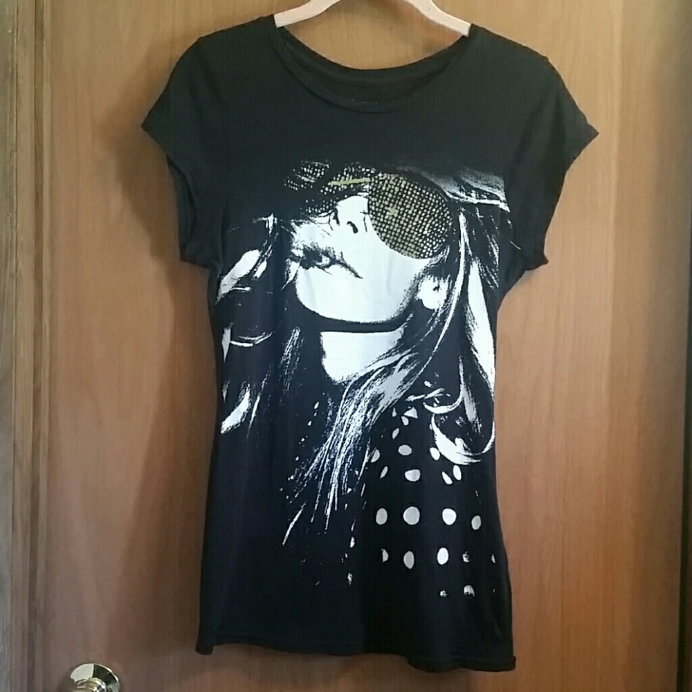 Maxazria Woman Lady Graphic T-shirt Top